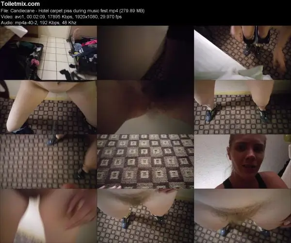 Candiecane – Hotel carpet piss during music fest