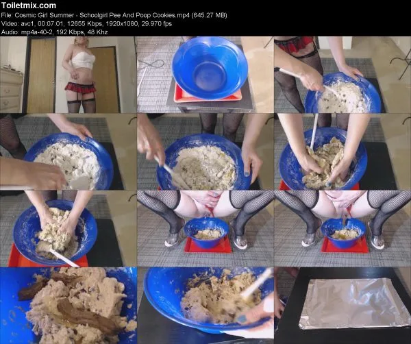Cosmic Girl Summer – Schoolgirl Pee And Poop Cookies