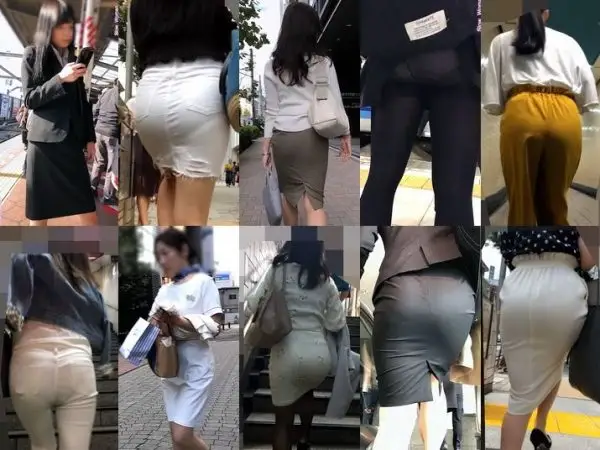 Gcolle Ass 7-9 OL秘蔵品18自慢の美脚で大股闊歩 Upskirt Public
