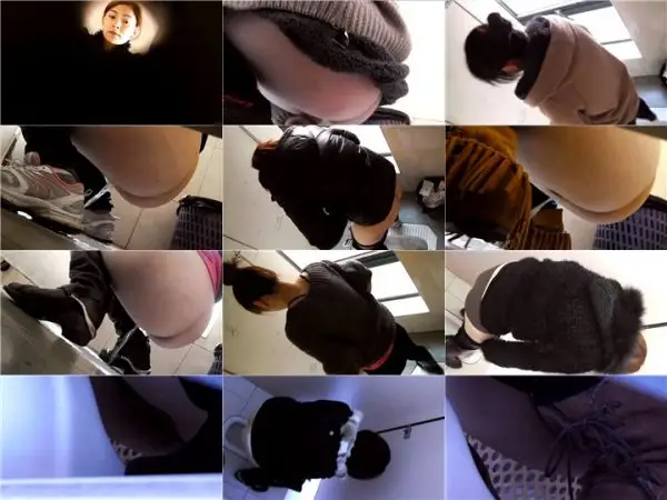 命がけ潜伏洗面所！toilet hidden camera