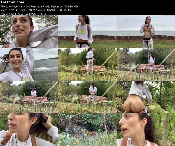 MissFaye – Shy Girl Pees at a Public Park