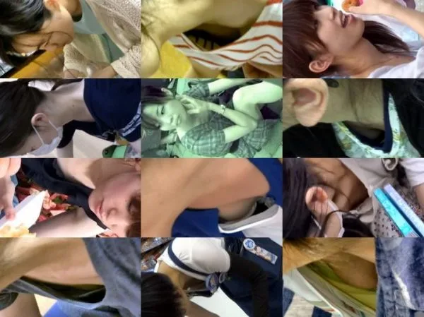 Downbluse 23-25 電車で清楚なお姉さん, 花柄JDの�…