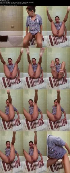FoxyJ – Me taking a HUGE shit off the side of the tub