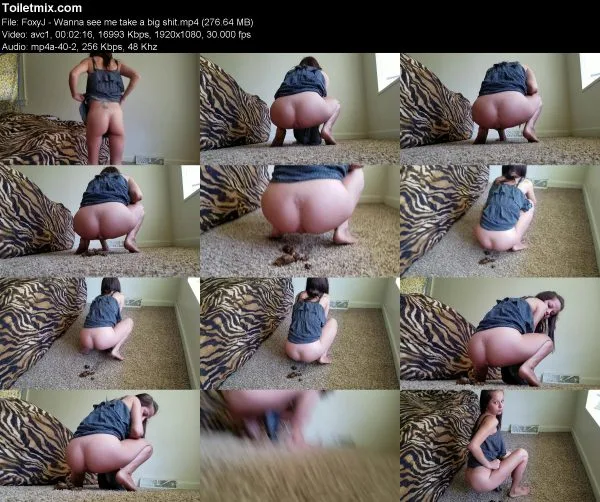 FoxyJ – Wanna see me take a big shit