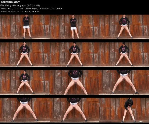 Kathy – Pissing pissing in public, HD 2019