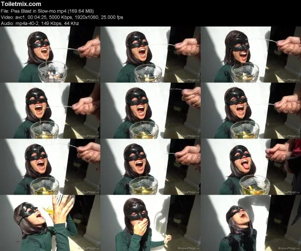 BruceandMorgan Piss Blast in Slow-mo