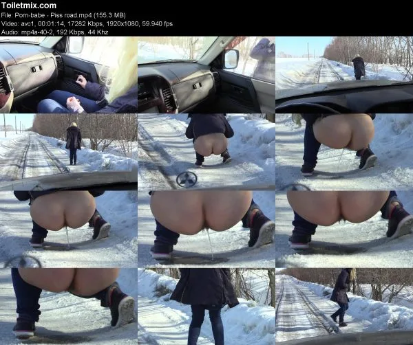 Porn-babe – Piss road pissing in public, HD 2019