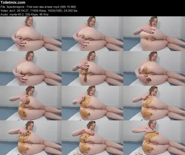 Spankmepink – First ever ass smear