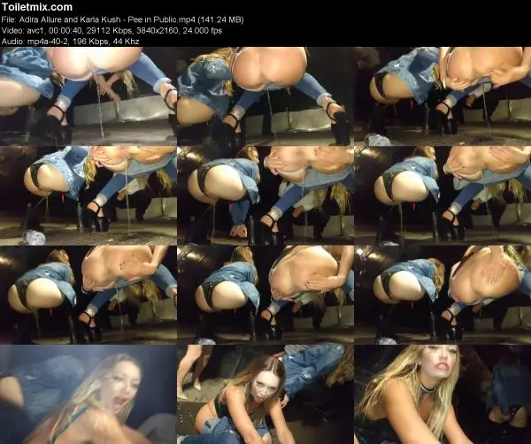 Adira Allure and Karla Kush – Pee in Public