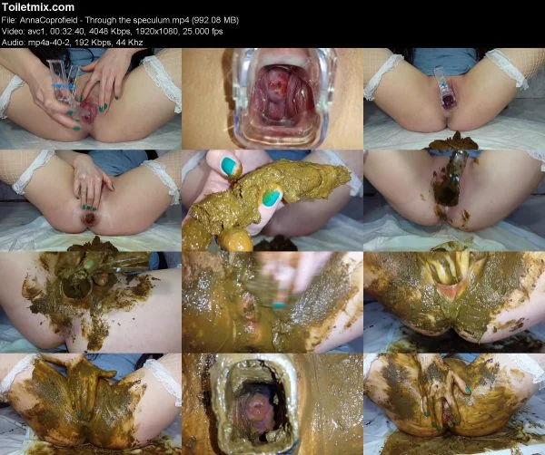 AnnaCoprofield – Through the speculum women scat videos, 2019