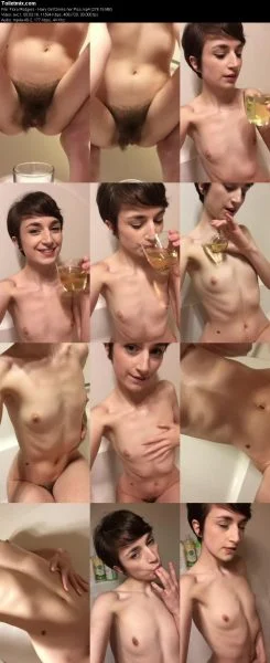 Flora Rodgers – Hairy Girl Drinks her Piss