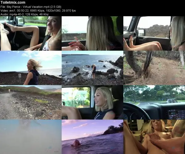 Sky Pierce – Virtual Vacation pissing in public, HD 2019