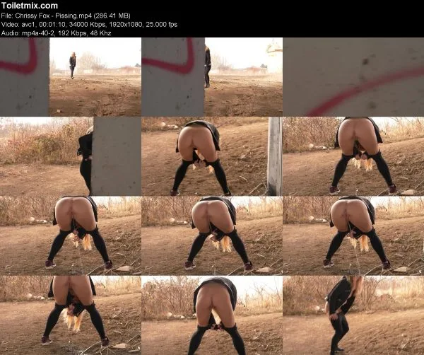 Chrissy Fox – Pissing pissing in public, HD 2019
