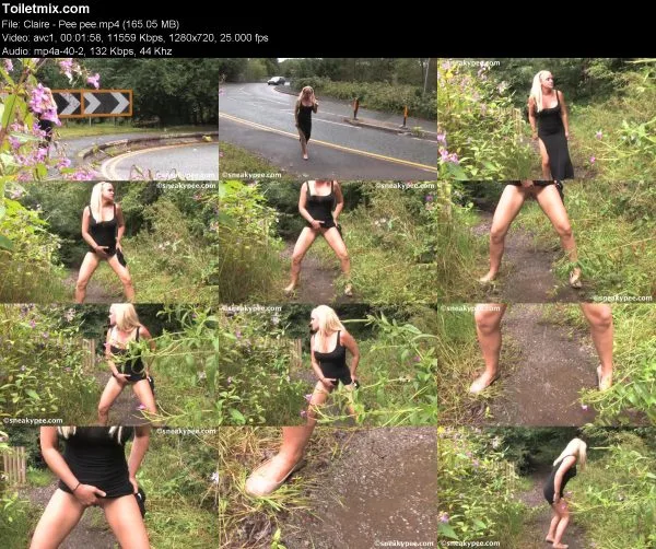 Claire – Pee pee pissing in public, HD 2019