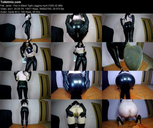 Janet – Poo In Black Tight Leggins