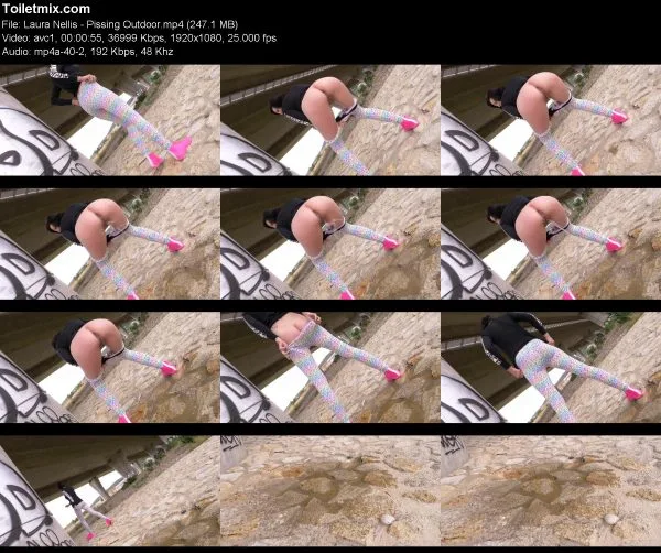Laura Nellis – Pissing Outdoor