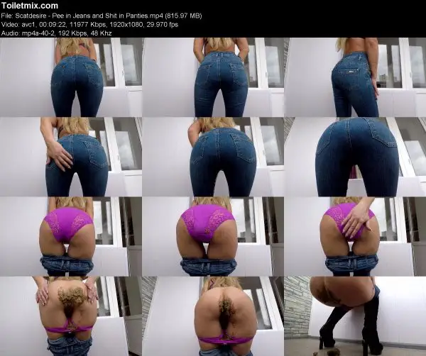 Scatdesire – Pee in Jeans and Shit in Panties
