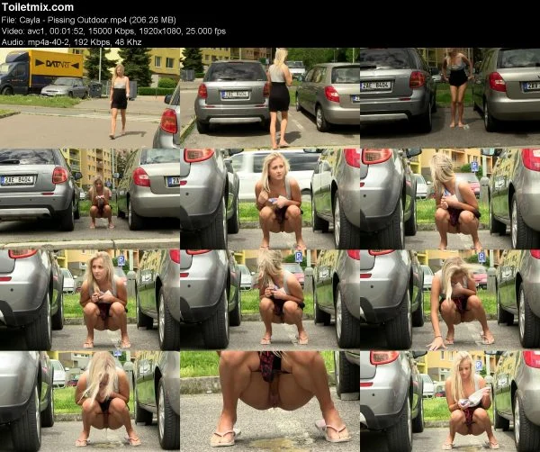 Cayla – Pissing Outdoor