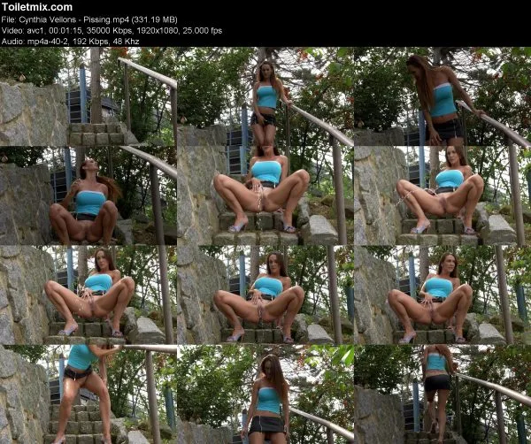 Cynthia Vellons – Pissing pissing in public, HD 2019
