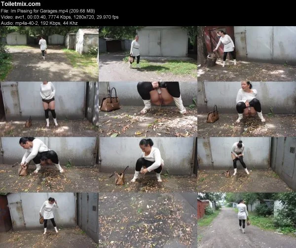 Im Pissing for Garages pissing in public, HD 2020