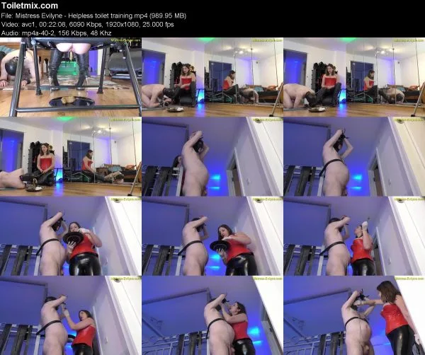 Mistress Evilyne – Helpless toilet training