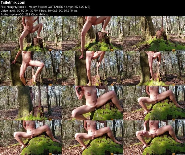 NaughtyNookie – Mossy Stream OUTTAKES 4k