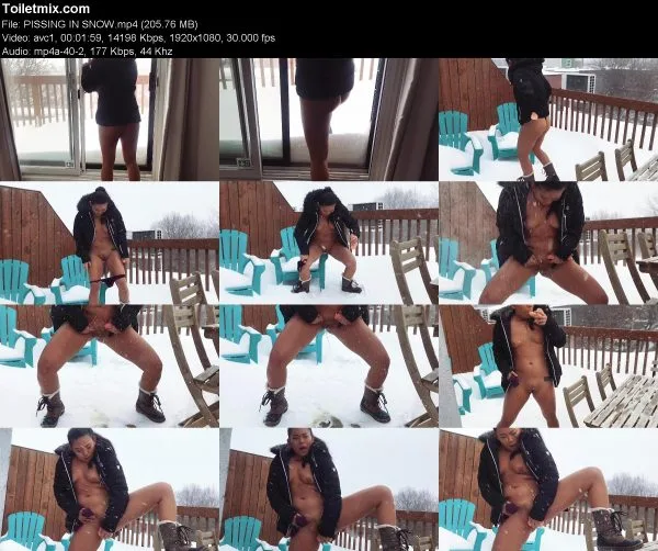 PISSING IN SNOW pissing in public, HD 2019