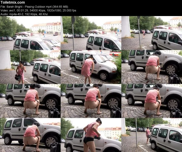 Sarah Bright – Pissing Outdoor