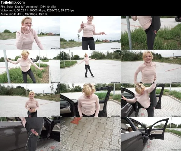 Bella – Drunk Pissing