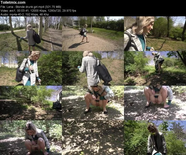 Lena – Blonde drunk girl