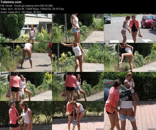 Nicole – Drunk girl pissing