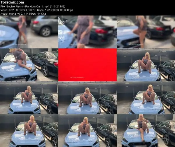 Sophie Piss on Random Car 1