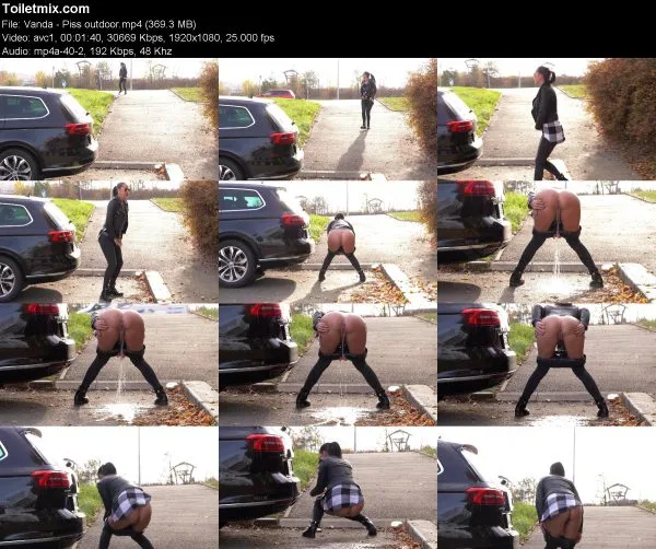 Vanda – Piss outdoor pissing in public, HD 2020