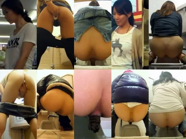 無修正　追い撮りトイレ盗撮 Pooping Voyeur Camera