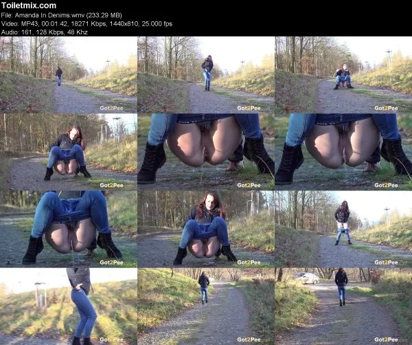 Amanda In Denims got2pee