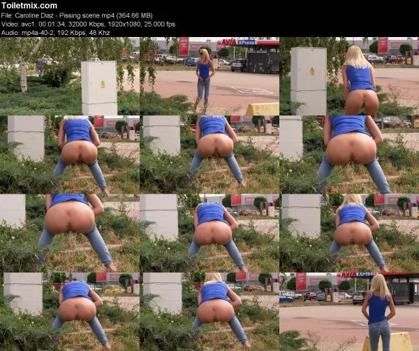 Caroline Diaz – Pissing scene