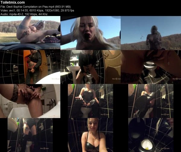 Devil Sophie Compilation on Piss