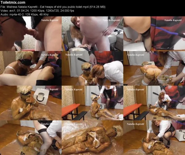 Mistress Natalia Kapretti – Eat heaps of shit you public toilet