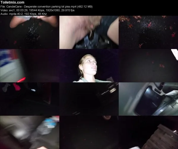 CandieCane – Desperate convention parking lot piss