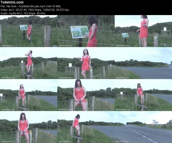 Her Kink – Cockfield fell pee pissing in public, HD 2020