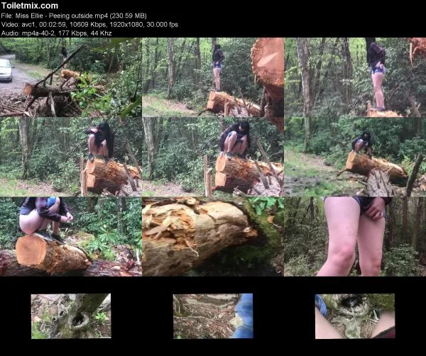 Miss Ellie – Peeing outside