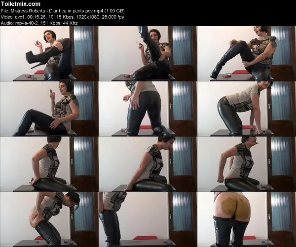 Mistress Roberta – Diarrhea in pants pov