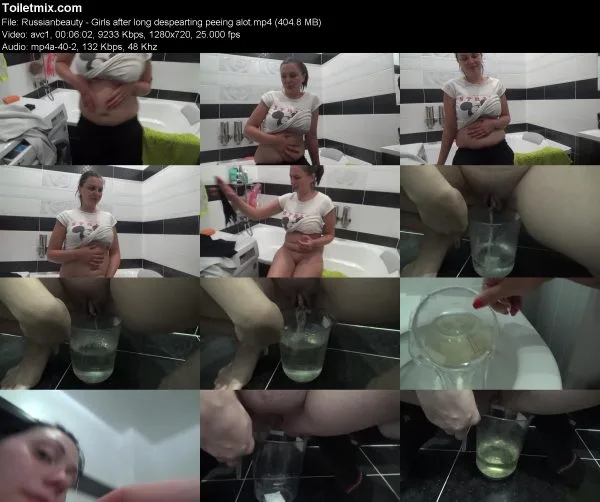 Russianbeauty – Girls after long despearting peeing alot