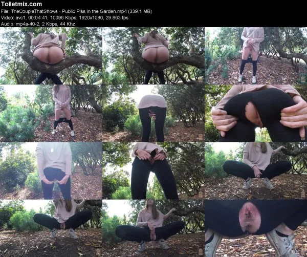 TheCoupleThatShows – Public Piss in the Garden
