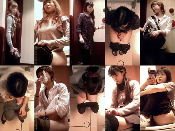Toilet Camera 女子トイレ紀行 No.04 便座で体育座り!?（→丸…