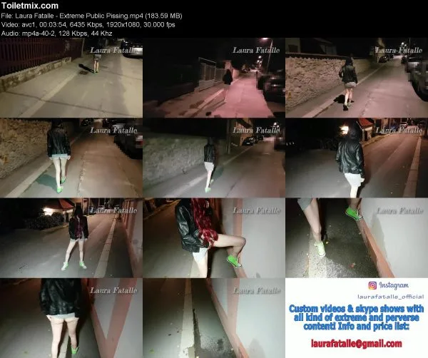Laura Fatalle – Extreme Public Pissing