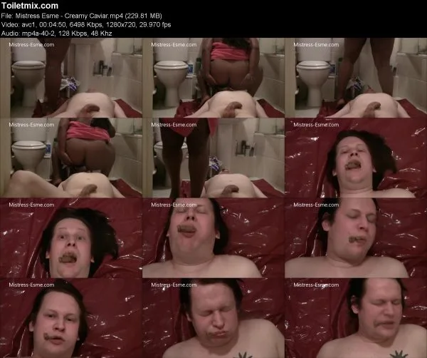 Mistress Esme – Creamy Caviar toilet slave, FullHD 2020
