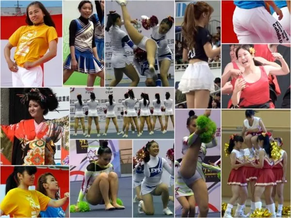 Japanese Upskirt Performance 31-33 キャピキャピJ●チアガール！�…