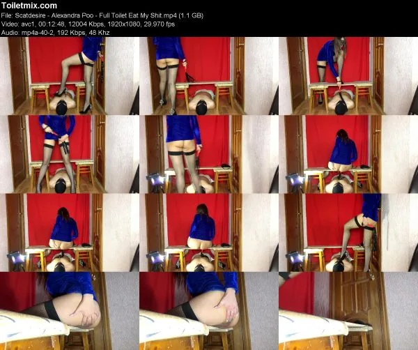 Scatdesire – Alexandra Poo – Full Toilet Eat My Shit