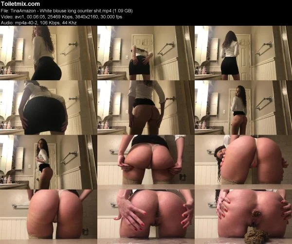 TinaAmazon – White blouse long counter shit